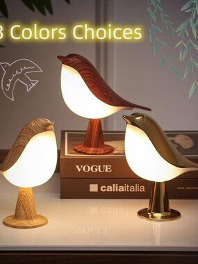 Night Light Aroma Diffuser with Bird Design Dimmable Detachable Sleep Aid Deskto
